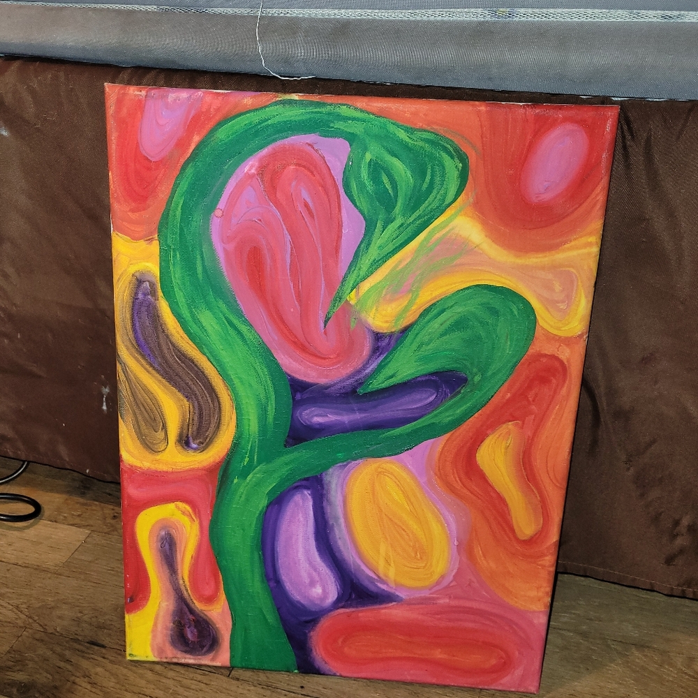 Spiritual Growth Art Psychedelic Abstract Painting Surreal